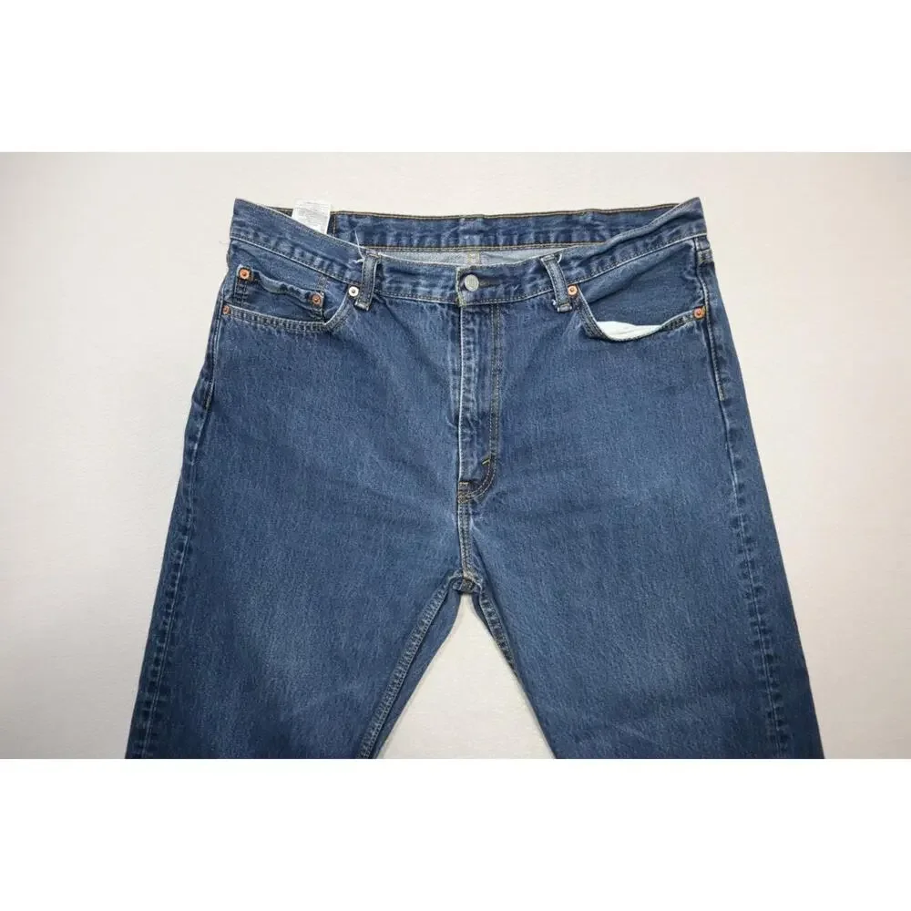 Levi's 505 Regular Fit Straight Rugged Denim‎ Jeans Mens Size 38 x 31 Tag(40x32)